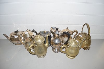 Lot 11 - Various assorted silver plated and other teapot