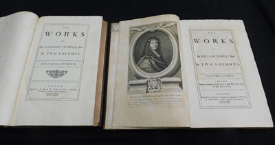 Lot 298 - SIR WILLIAM TEMPLE: THE WORKS, London, printed...