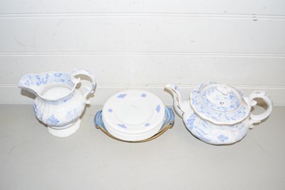 Lot 67 - Mixed Lot: 19th Century blue and white teapot...