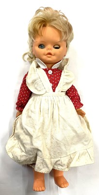 Lot 123 - An interesting vintage plastic German doll,...