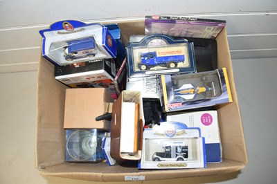 Lot 106 - Box of various assorted toy vehicles and other...