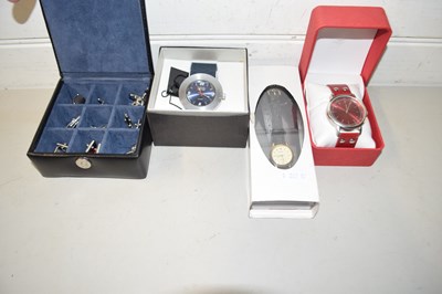 Lot 145 - Mixed Lot: Various wristwatches and cufflinks