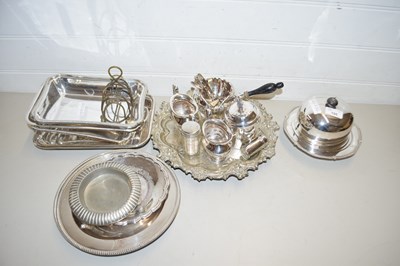 Lot 195 - Collection of various assorted silver plated...