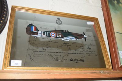 Lot 220 - Modern Royal Airforce Fighter Command wall mirror