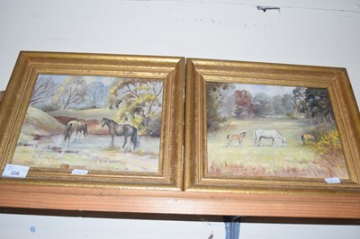 Lot 226 - Stephen Walker, two studies of horses, and...