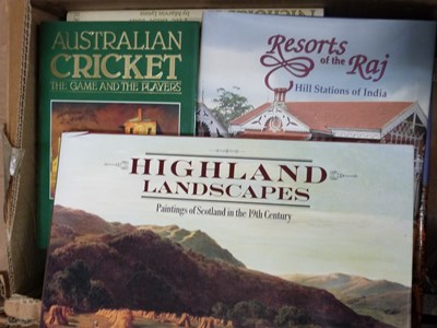 Lot 882 - Box of mixed books to include Highland...