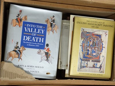 Lot 892 - Box of mixed books  to include Into the Valley...