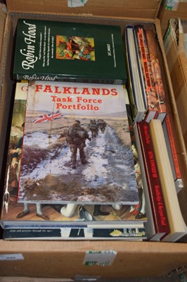 Lot 946 - Box of mixed books to include Falklands a...