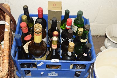 Lot 764 - One box of various assorted wines and spirits,...