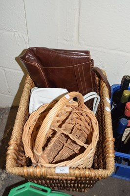 Lot 765 - Basket of various assorted bags etc