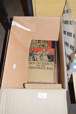 Lot 775 - One box of books to include South Africa and...