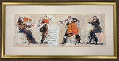 Lot 185 - Bernard Rooke (British, 20th century) "Quartet"...