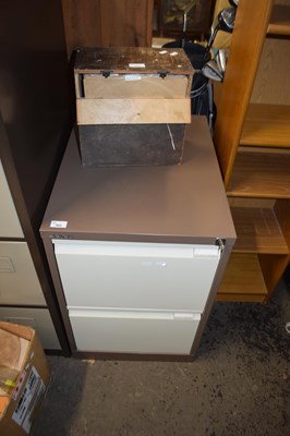 Lot 960 - Metal two drawer filing cabinet