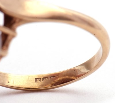 Lot 42 - Garnet cluster dress ring, the large oval...