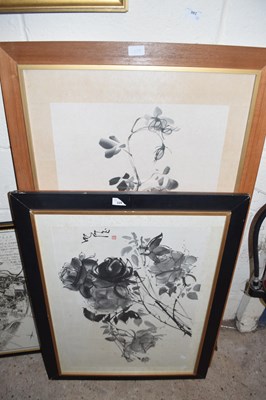 Lot 229 - Three 20th Century Chinese floral prints,...