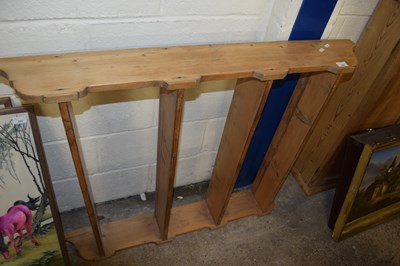 Lot 254 - Pine wall shelf