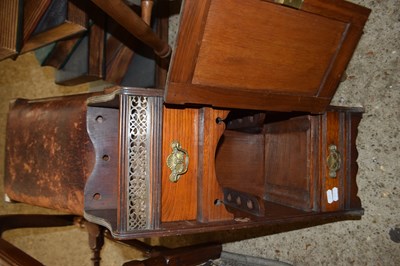 Lot 259 - Late 19th Century hardwood smokers cabinet...