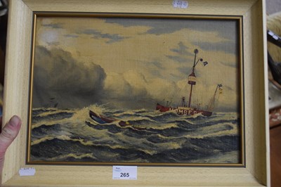 Lot 265 - 20th Century school study of rough seas