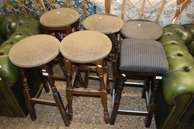 Lot 299 - Six various bar stools