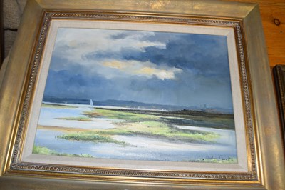 Lot 357 - Shirley Cant Stormy Afternoon on Blakeney...