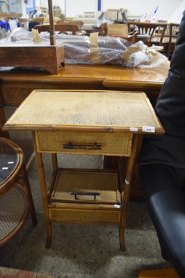 Lot 376 - Late Victorian bamboo side table