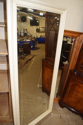 Lot 401 - Large modern bevelled rectangular wall mirror...