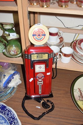 Lot 524 - Novelty gasoline pump telephone