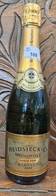 Lot 108 - One bottle Heidsiek & Co Monopole Gold Top...