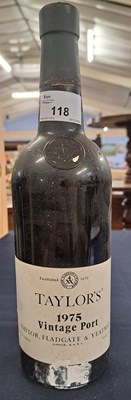 Lot 118 - 1975 Taylors Vintage port