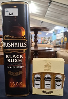 Lot 126 - One bottle Bushmills Black Whisky (in gift...