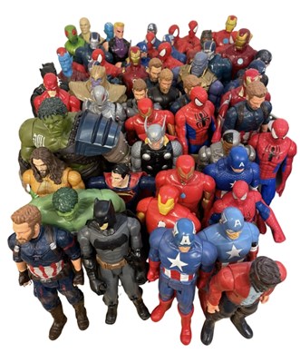 Lot 181 - A large quantity of plastic Marvel 12" action...