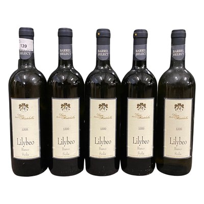 Lot 526 - Five bottles of 1999 Lilybeo Bianco Sicilia