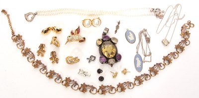 Lot 204 - Mixed lot to include a 925 coloured stone...