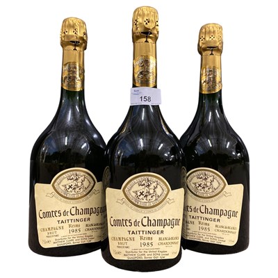 Lot 158 - Three bottles of 1985 Comtes de Champagne