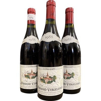 Lot 173 - Three bottles of 1988 Pernand-Vergelesses