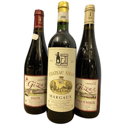 Lot 206 - Two bottles of Château de Gizeux