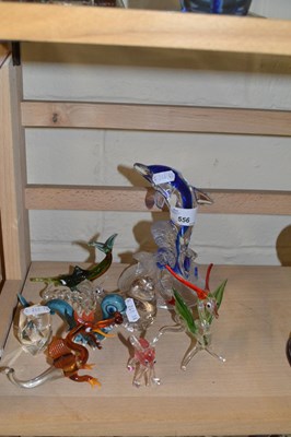 Lot 556 - Mixed Lot: Various glass model animals