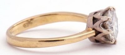 Lot 102 - Diamond single stone ring, a round brilliant...