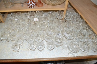 Lot 585 - Large quantity of modern clear drinking glasses