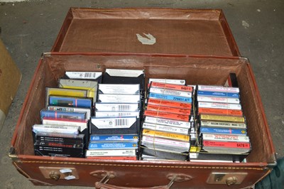 Lot 587 - Suitcase of assorted cassettes