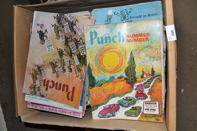 Lot 598 - Box of various Punch magazines