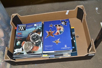 Lot 599 - Box of various Watch magazines and auction...