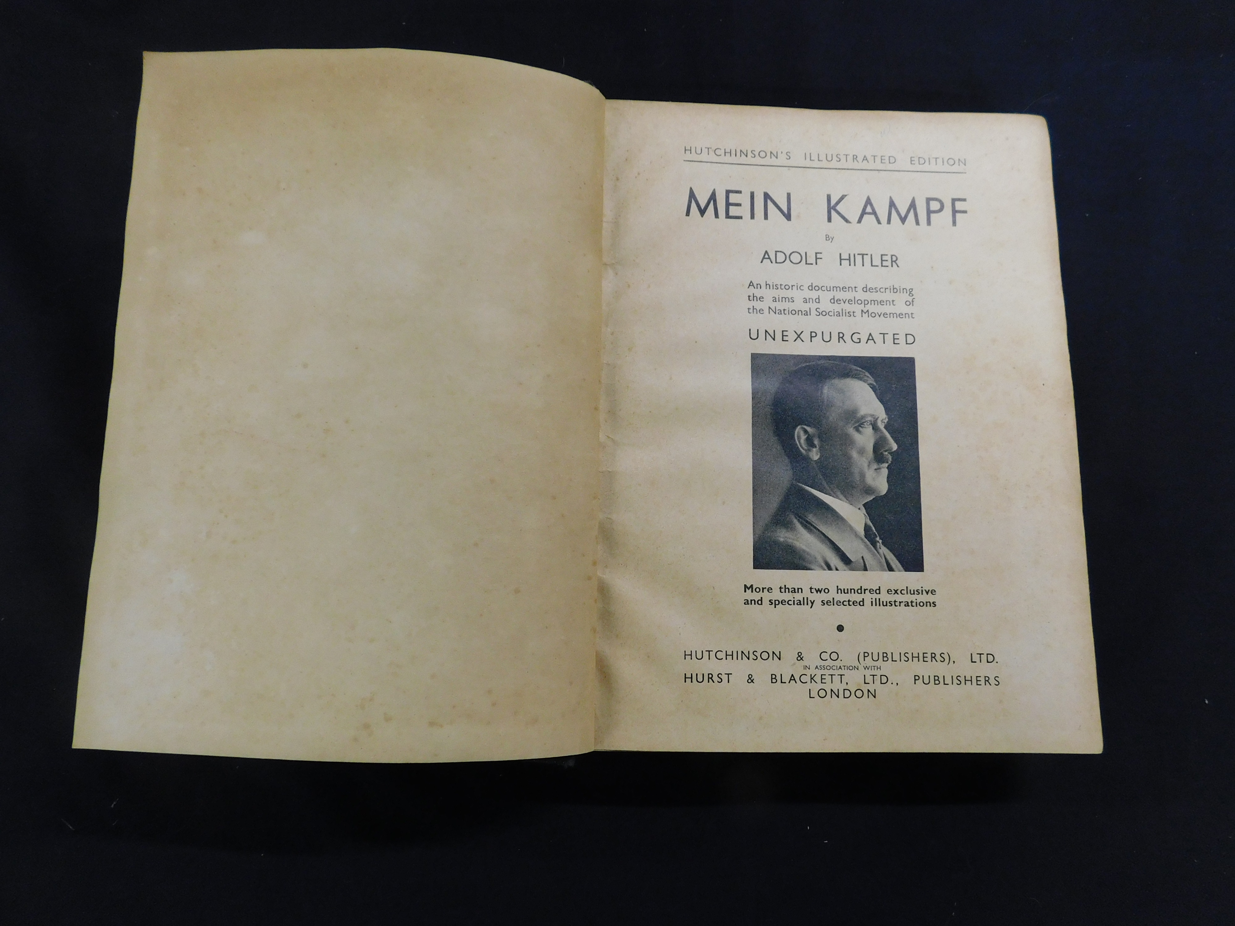 Lot 234 - ADOLF HITLER: MEIN KAMPF, London, Hutchinson