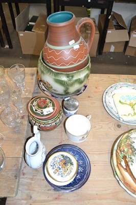 Lot 619 - Mixed Lot: A retro Austrian pottery vase,...