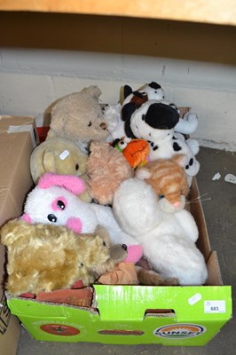 Lot 683 - One box of soft toys