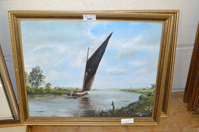 Lot 688 - M J Wickham, Wherry on the River Yare and Cley...