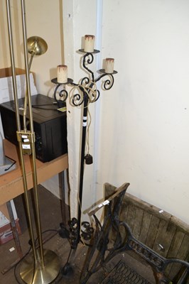 Lot 731 - Metal candleabra style floor standing lamp