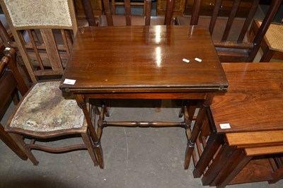 Lot 768 - Early 20th Century mahogany folding card table