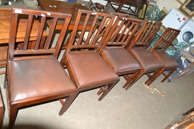 Lot 799 - Set of five 19th Century dining chairs