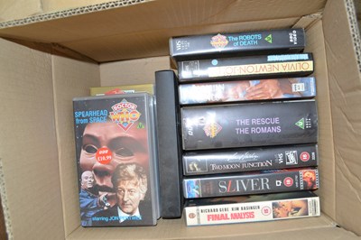 Lot 826 - One box of mixed videos